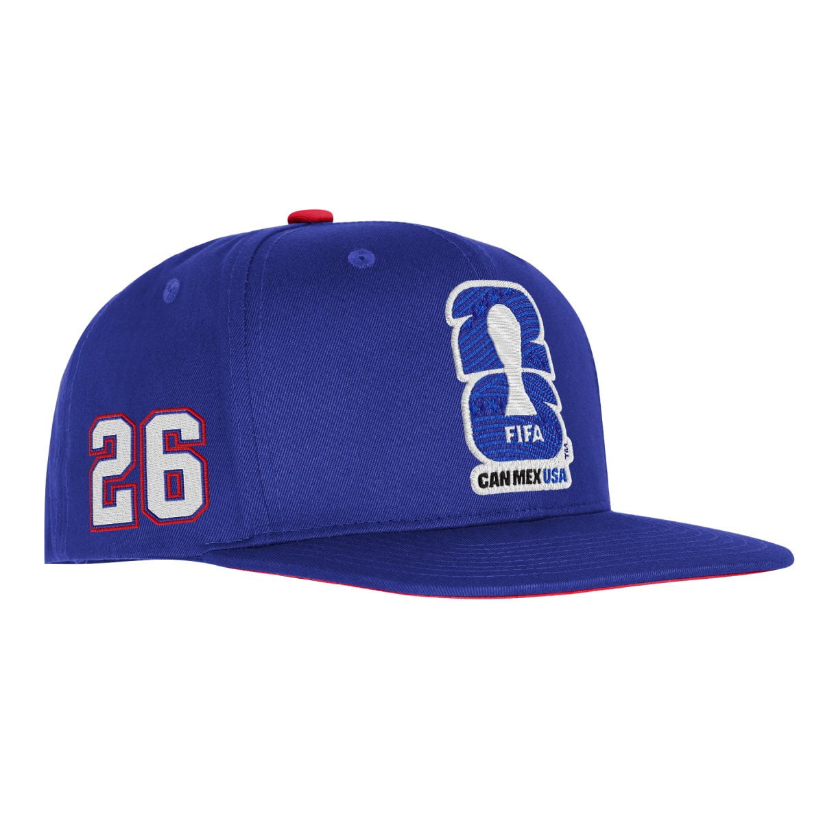 FIFA World Cup 2026 Men's Blue USA FIFA 26 Flat Brim Snapback Soccer Hat