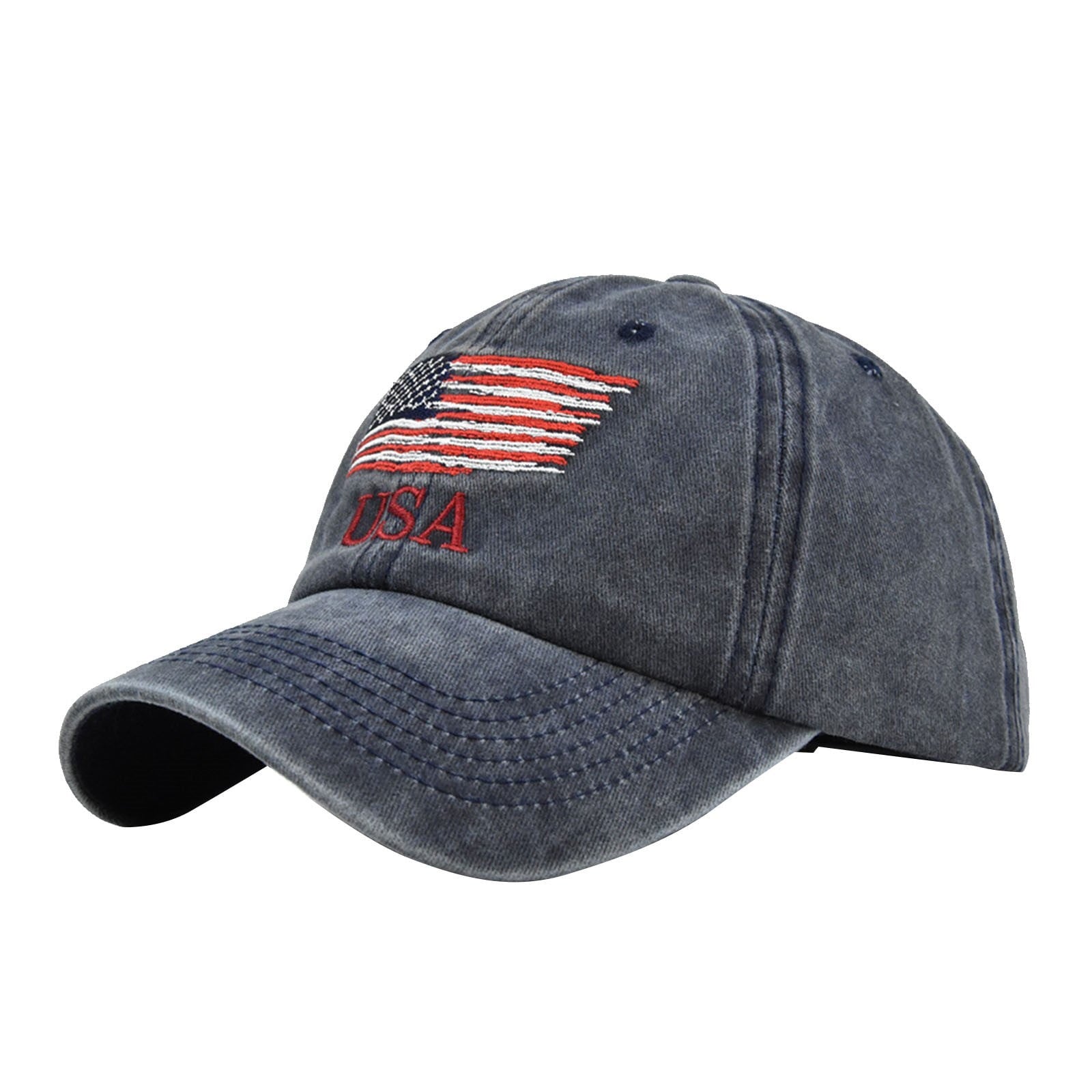 Vintage Baseball Hats for Men American Flag Patch Breathable Mesh Classic Baseball Caps Adjust Cotton Running Ball Hats