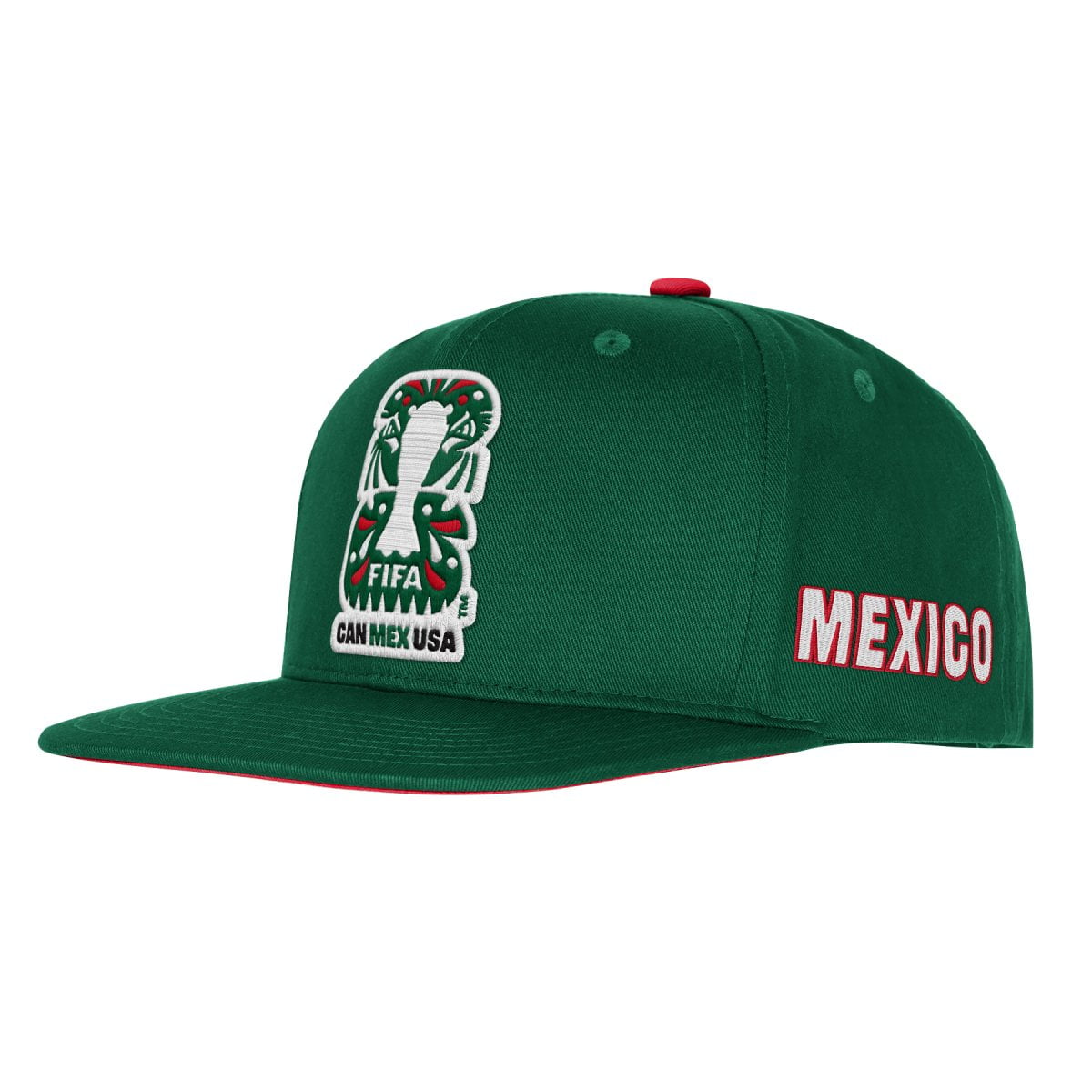 FIFA World Cup 2026 Men's Green Mexico FIFA 26 Flat Brim Snapback Soccer Hat