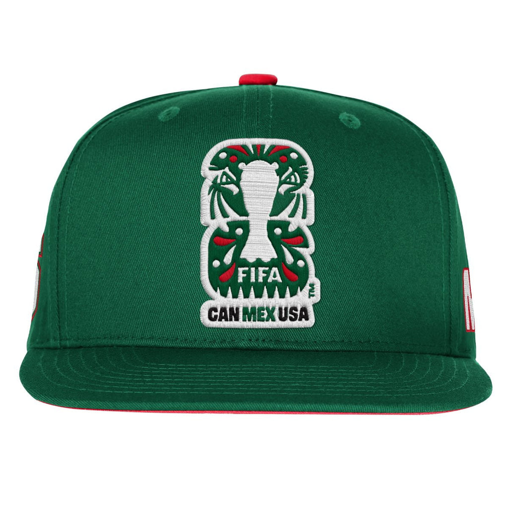 FIFA World Cup 2026 Men's Green Mexico FIFA 26 Flat Brim Snapback Soccer Hat