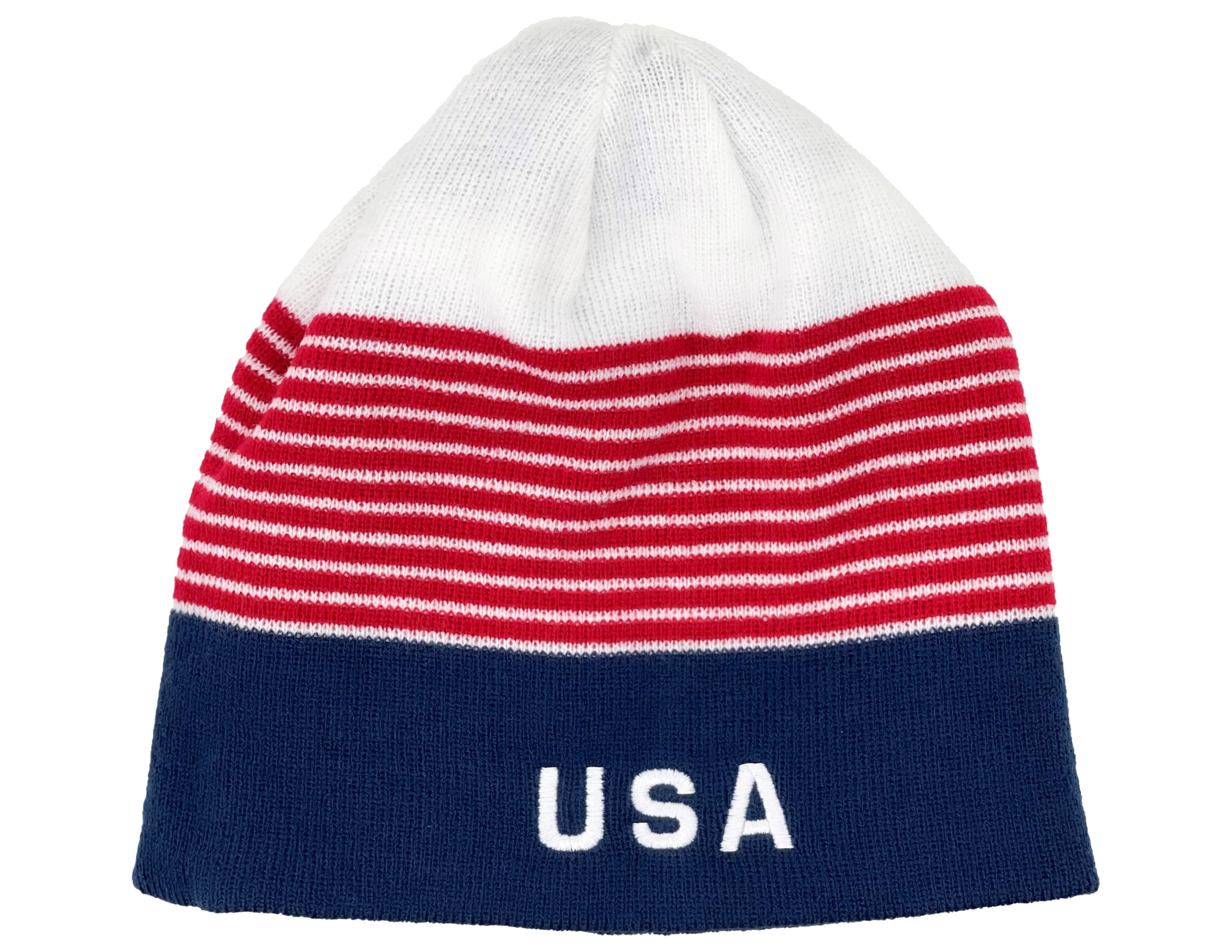 USA Beanie, USA Soccer Reversible Winter Hat