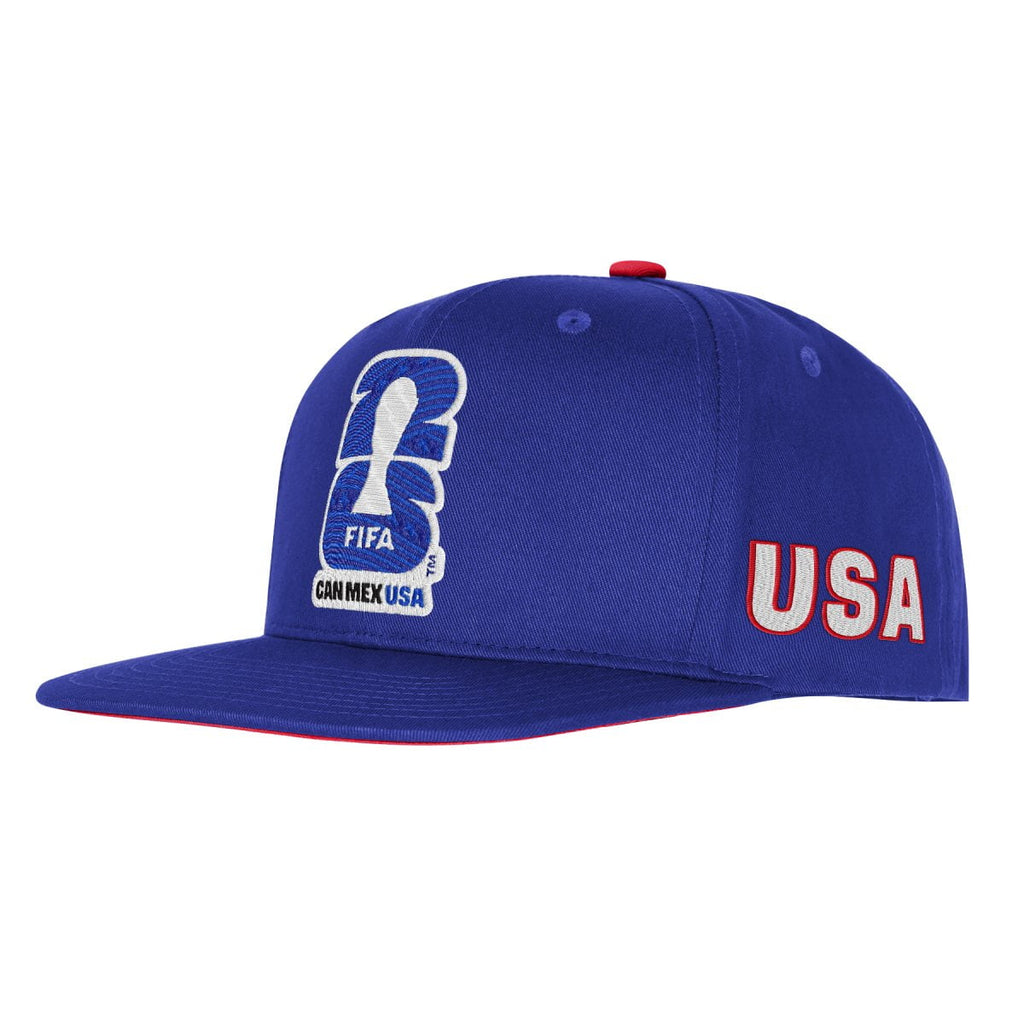 FIFA World Cup 2026 Men's Blue USA FIFA 26 Flat Brim Snapback Soccer Hat