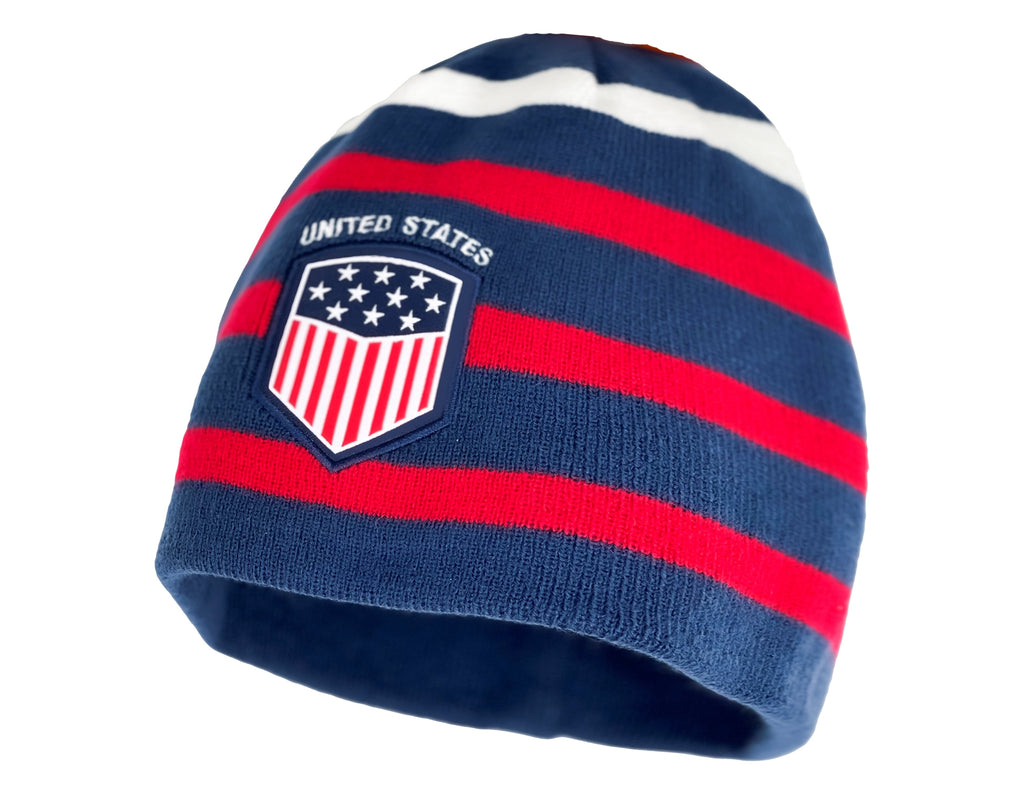USA Beanie, USA Soccer Reversible Winter Hat