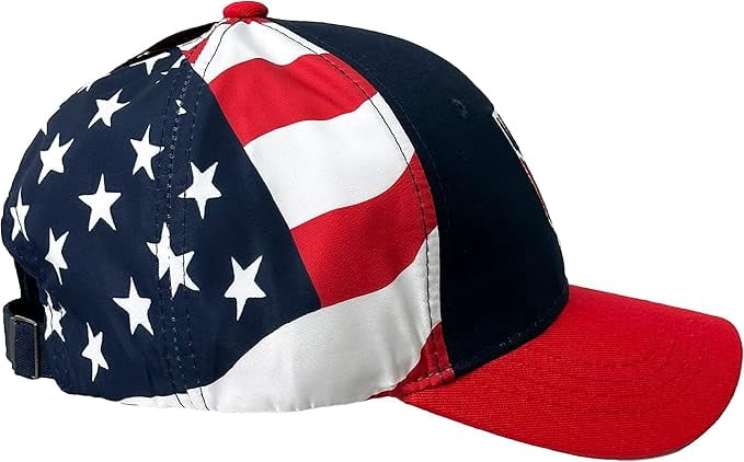 Icon Sports U.S. Soccer American Flag Cap, 100% Cotton, Blue, OSFM, 1-Pack