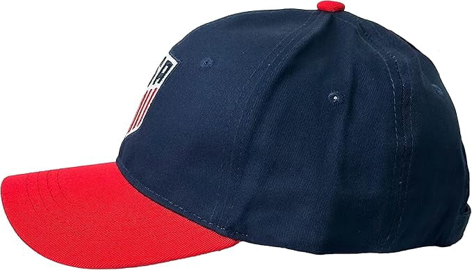 Icon Sports U.S. Soccer American Flag Cap, 100% Cotton, Blue, OSFM, 1-Pack